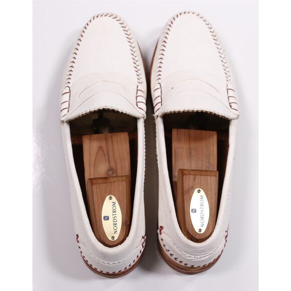 Allen Edmonds Doubleday Baseball Leather Penny Loafers Men's US 9.5 D - Picture 5 of 11